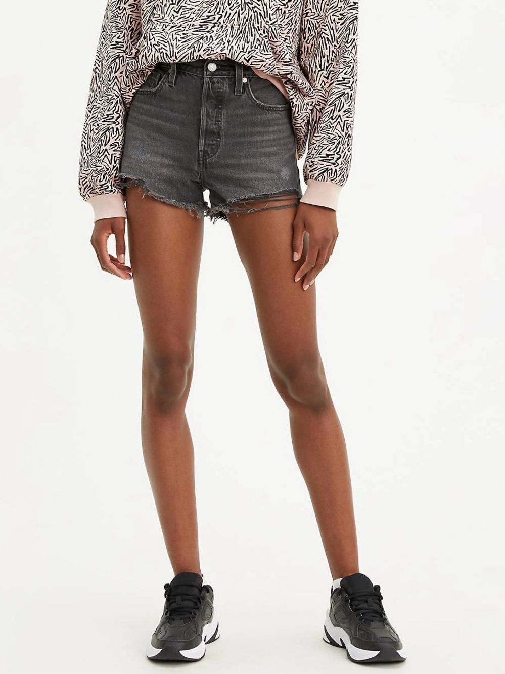 Levi’s 501 Original Women’s High Waist Button Fly Cut Off Jean Shorts